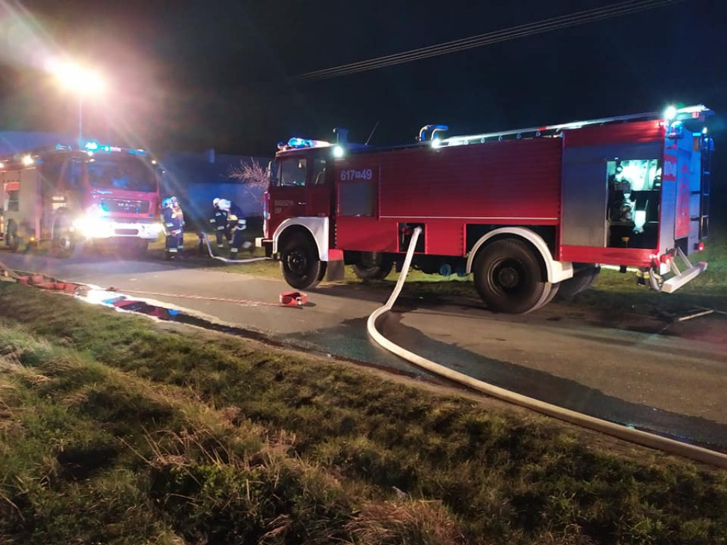 Pożar domu w miejscowości Chromiec