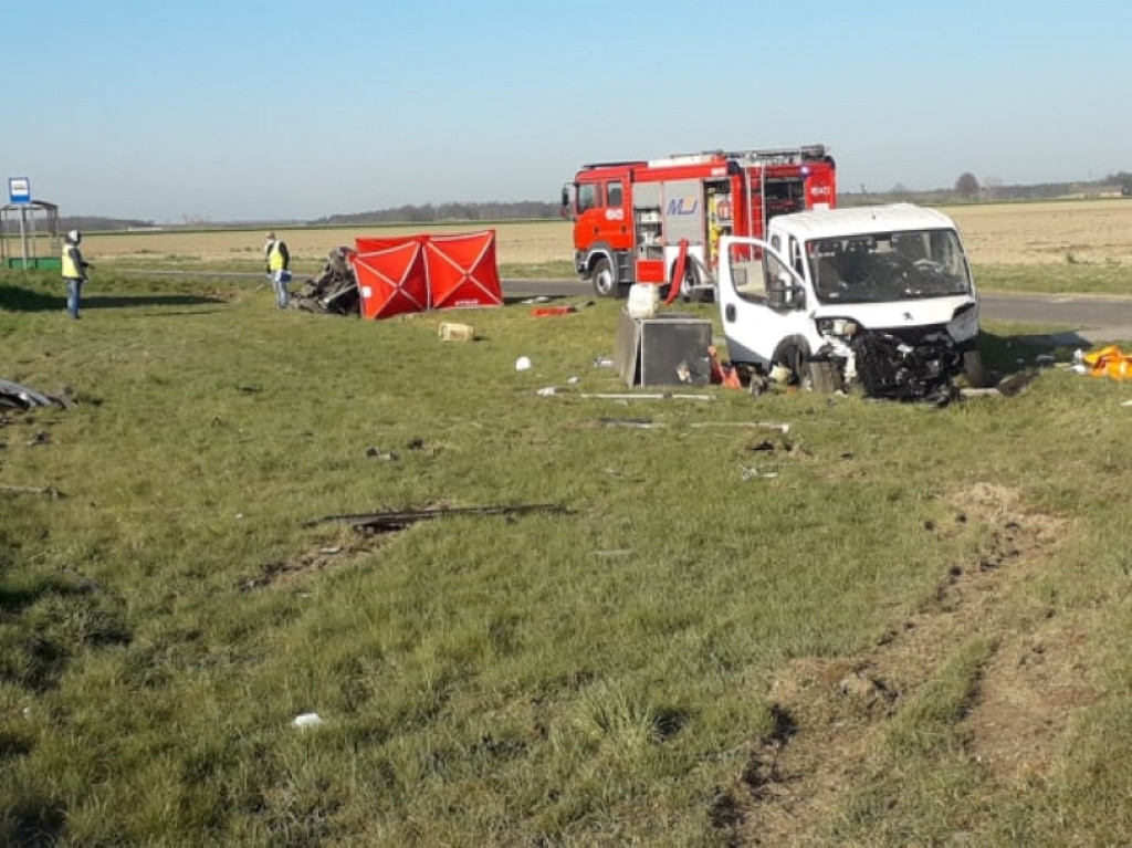 Tragiczny wypadek na drodze krajowej nr 12