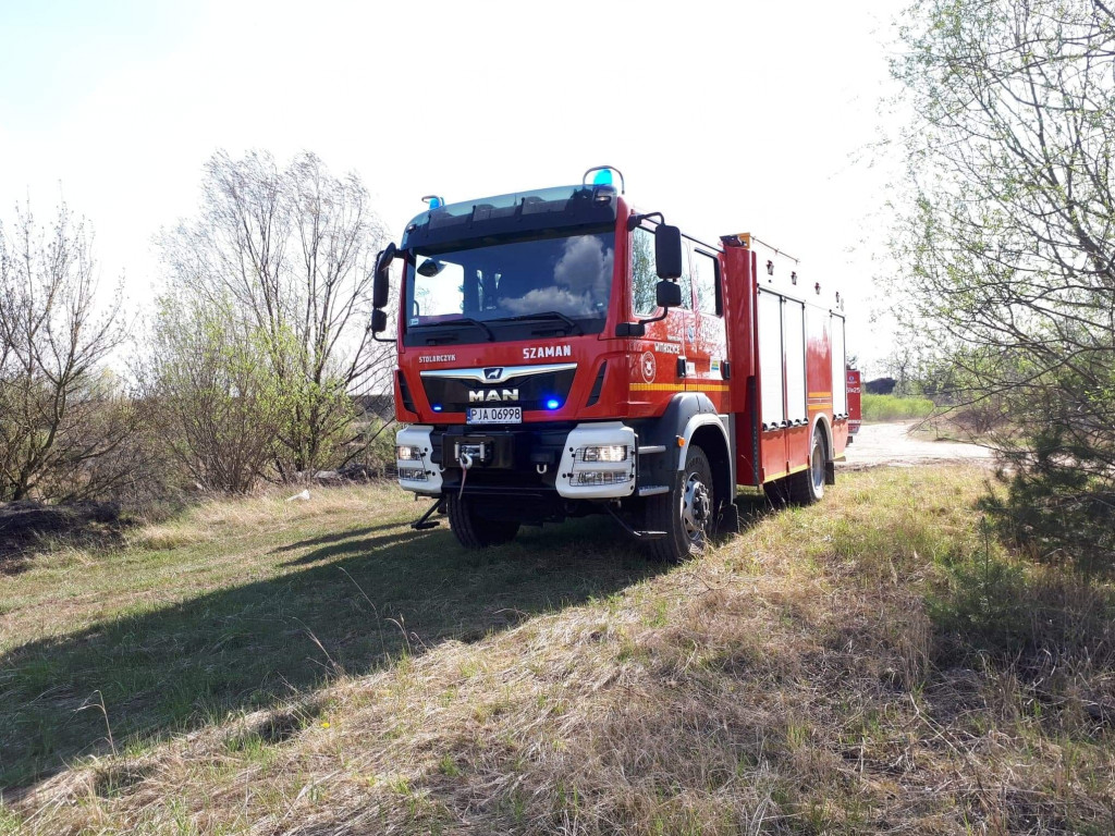 Pożar na kopalni gliny w Witaszycach