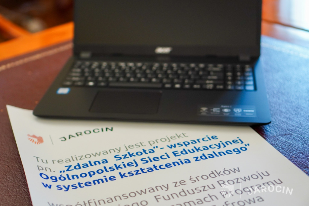 Laptopy dla uczniów jarocińskich szkół