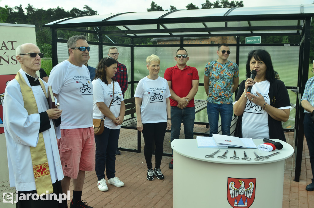 Otwarcie ścieżki rowerowej z Jarocina do Wilkowyi