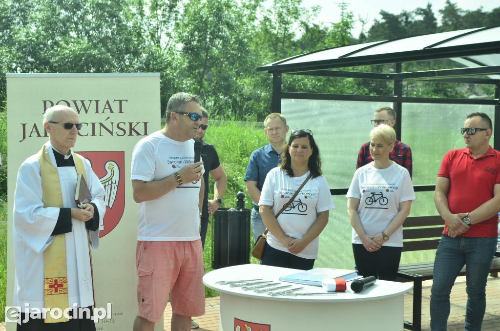 Otwarcie ścieżki rowerowej z Jarocina do Wilkowyi