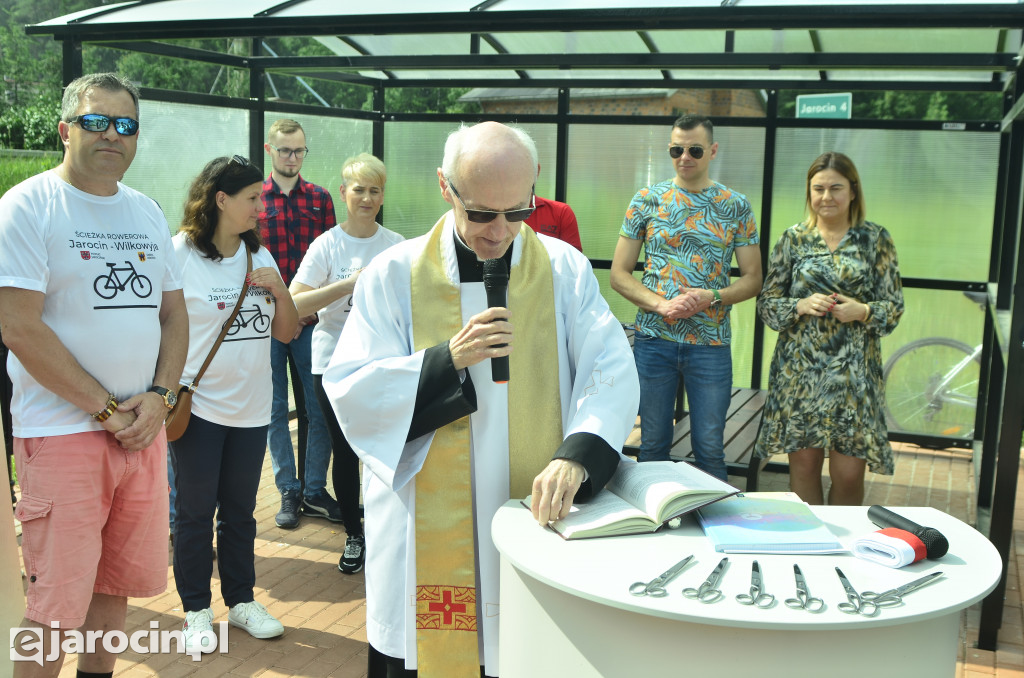 Otwarcie ścieżki rowerowej z Jarocina do Wilkowyi