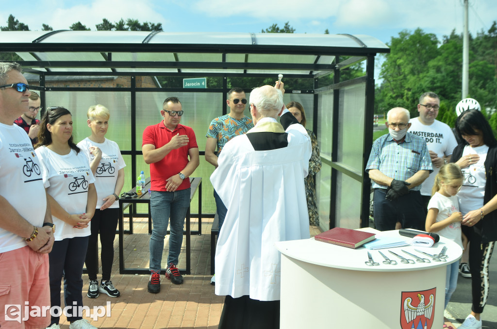 Otwarcie ścieżki rowerowej z Jarocina do Wilkowyi