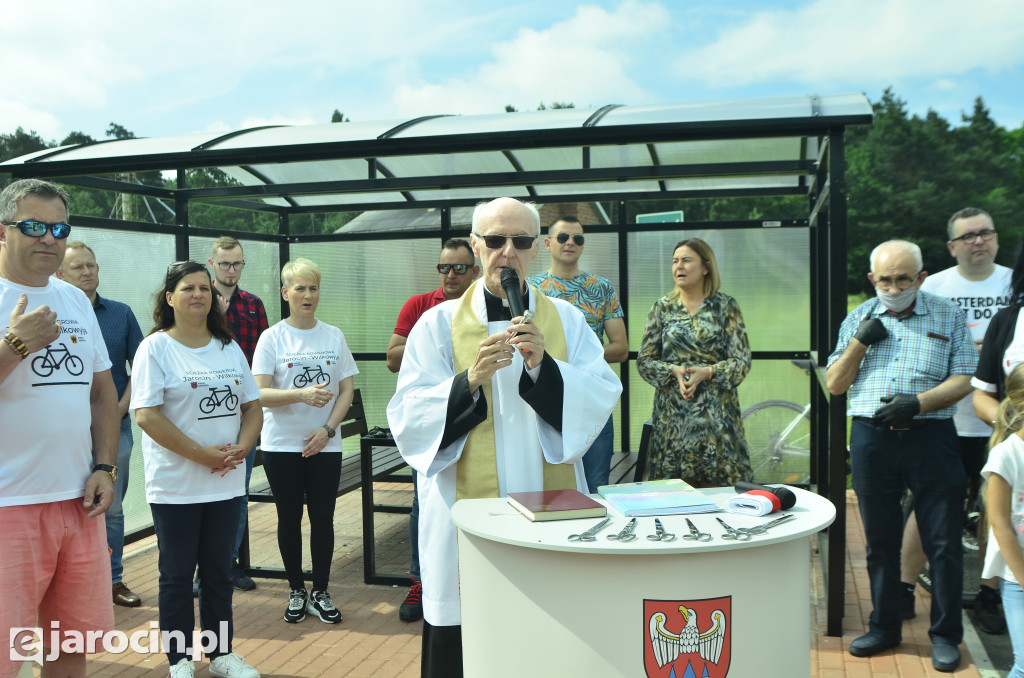 Otwarcie ścieżki rowerowej z Jarocina do Wilkowyi