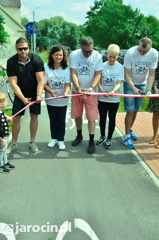 Otwarcie ścieżki rowerowej z Jarocina do Wilkowyi