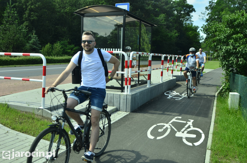 Otwarcie ścieżki rowerowej z Jarocina do Wilkowyi
