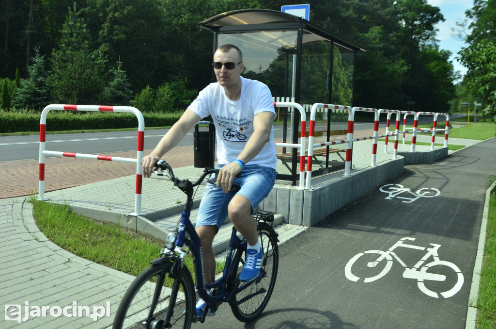 Otwarcie ścieżki rowerowej z Jarocina do Wilkowyi