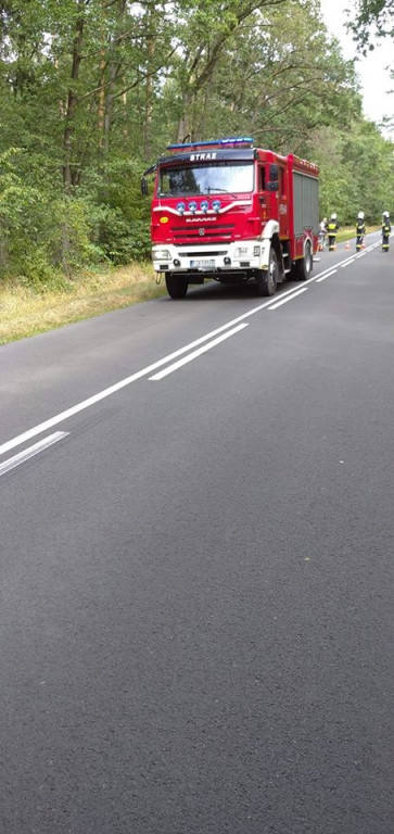 Wypadek na trasie z Tarzec do Lubinii Małej
