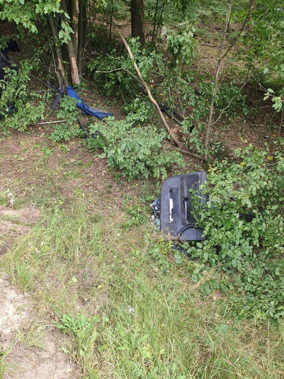 Wypadek na trasie z Tarzec do Lubinii Małej