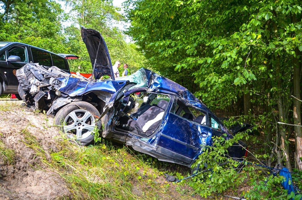 Wypadek na trasie z Tarzec do Lubinii Małej