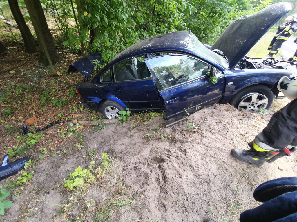 Wypadek na trasie z Tarzec do Lubinii Małej
