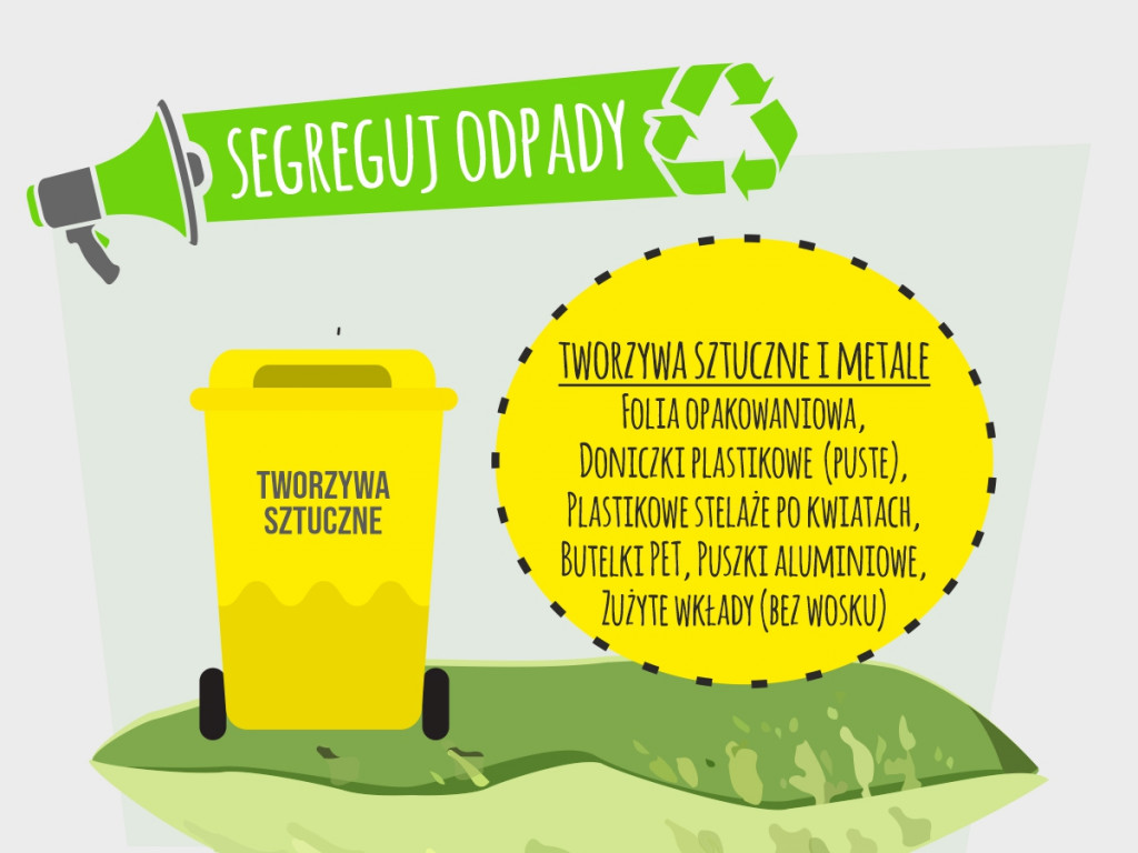 Segregacja odpadów na cmentarzach