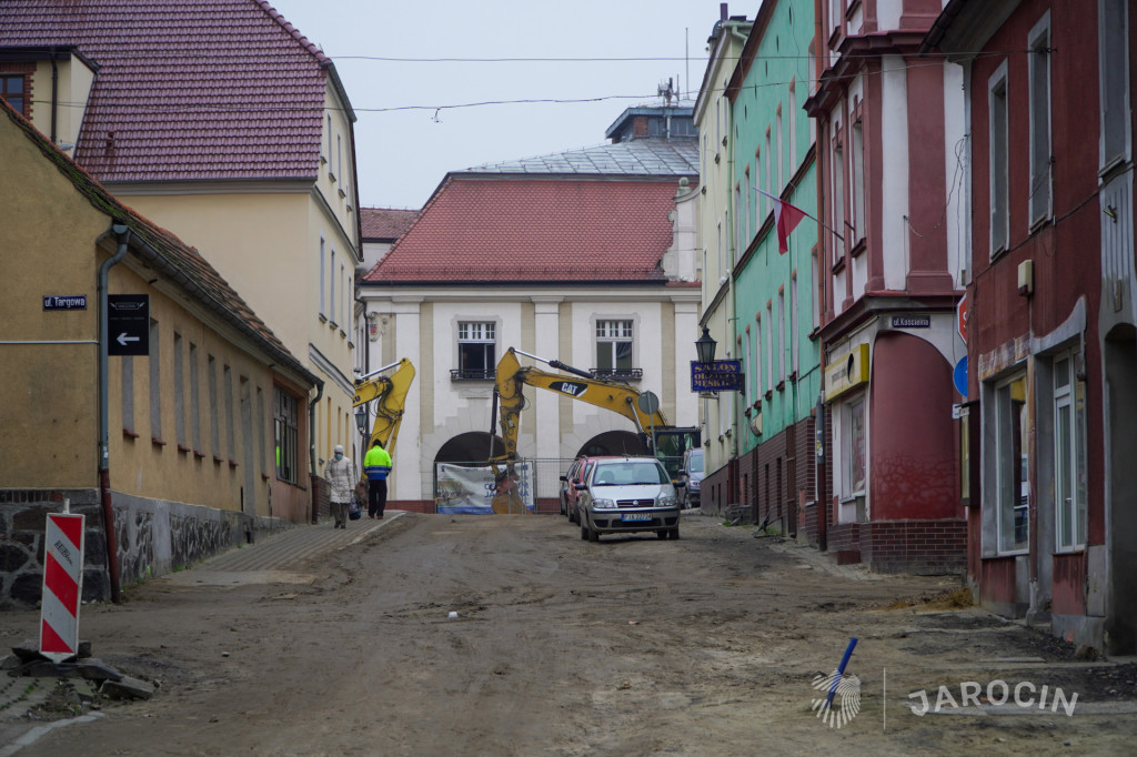 Rozkopane centrum Jarocina