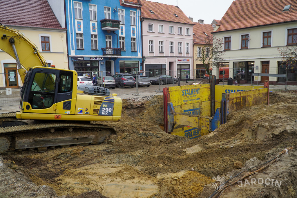 Rozkopane centrum Jarocina