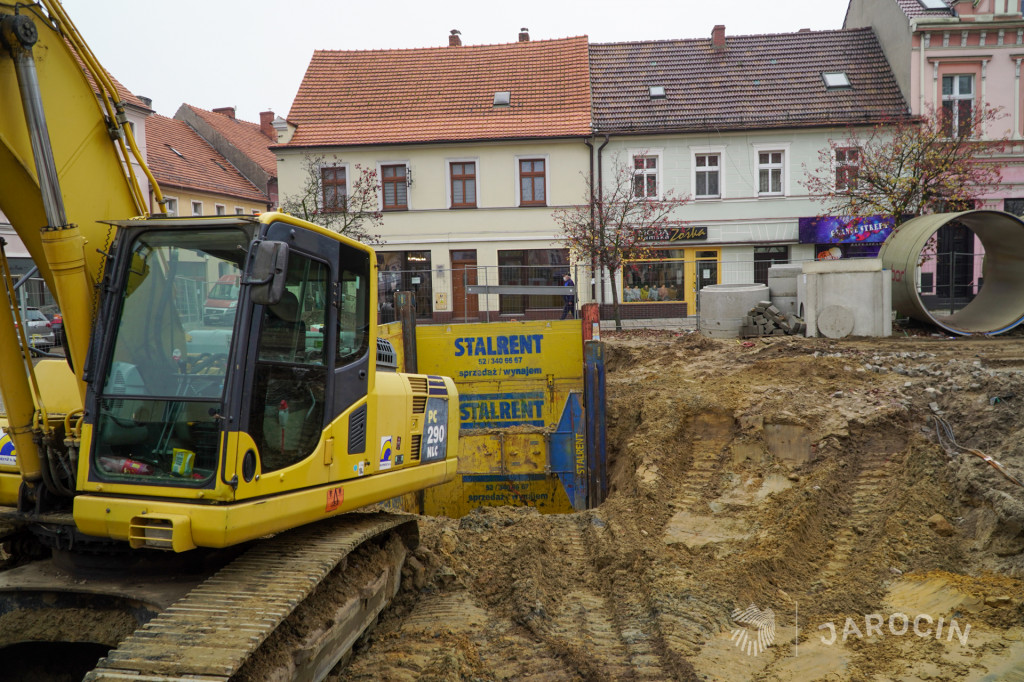 Rozkopane centrum Jarocina