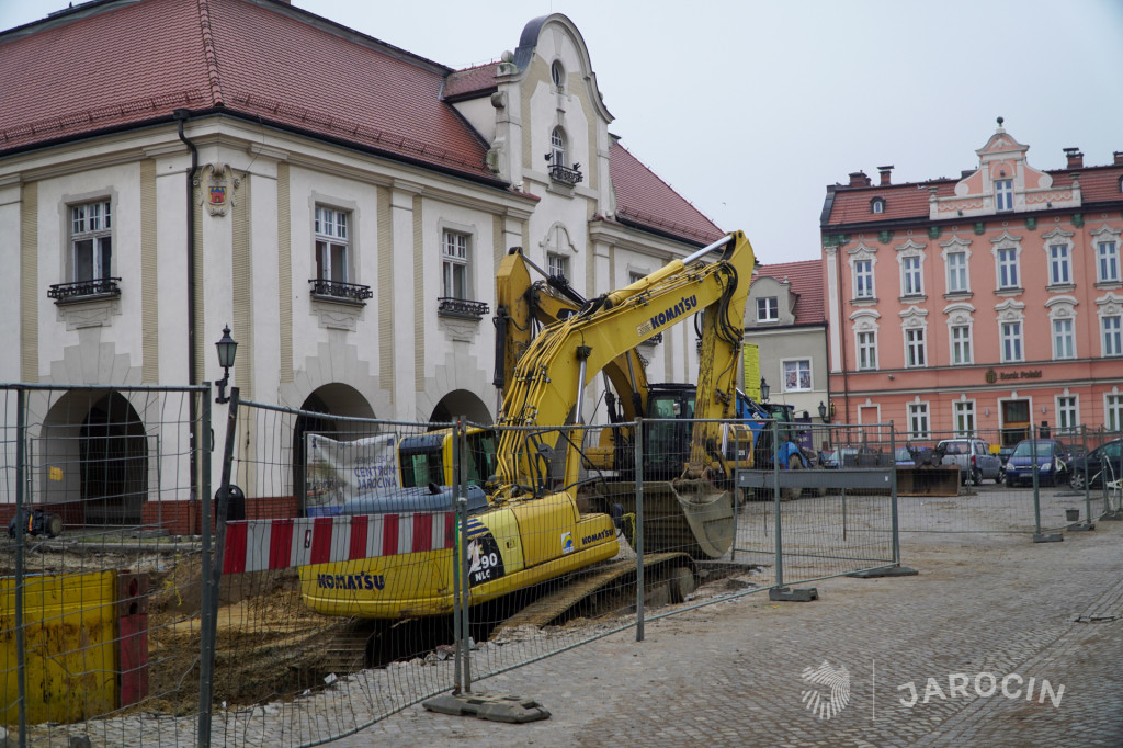 Rozkopane centrum Jarocina