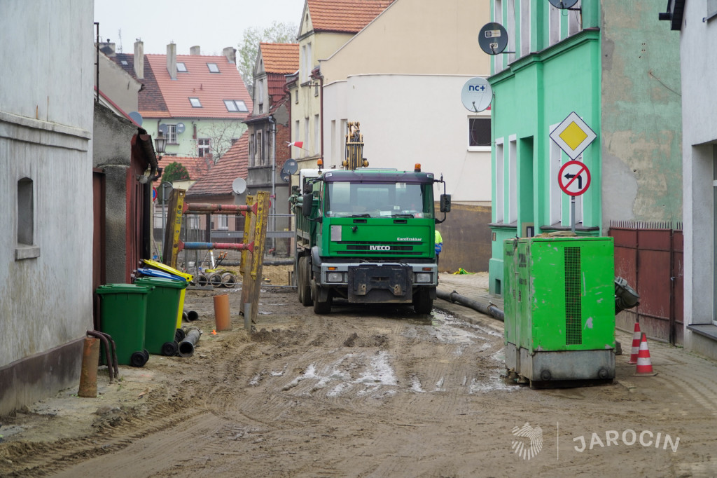 Rozkopane centrum Jarocina