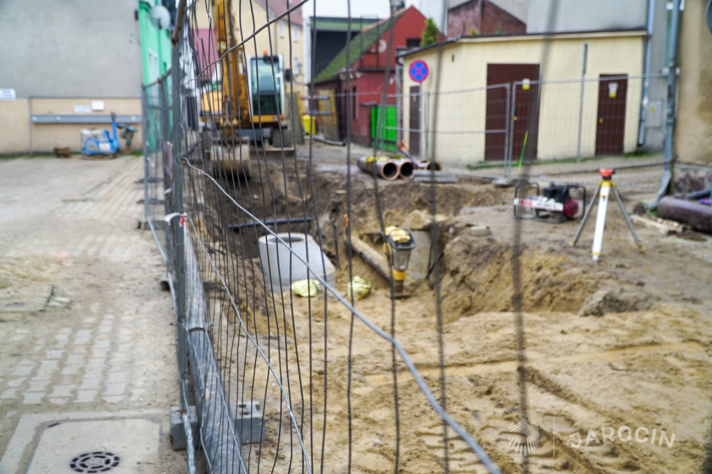 Rozkopane centrum Jarocina