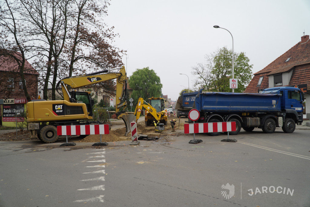 Rozkopane centrum Jarocina