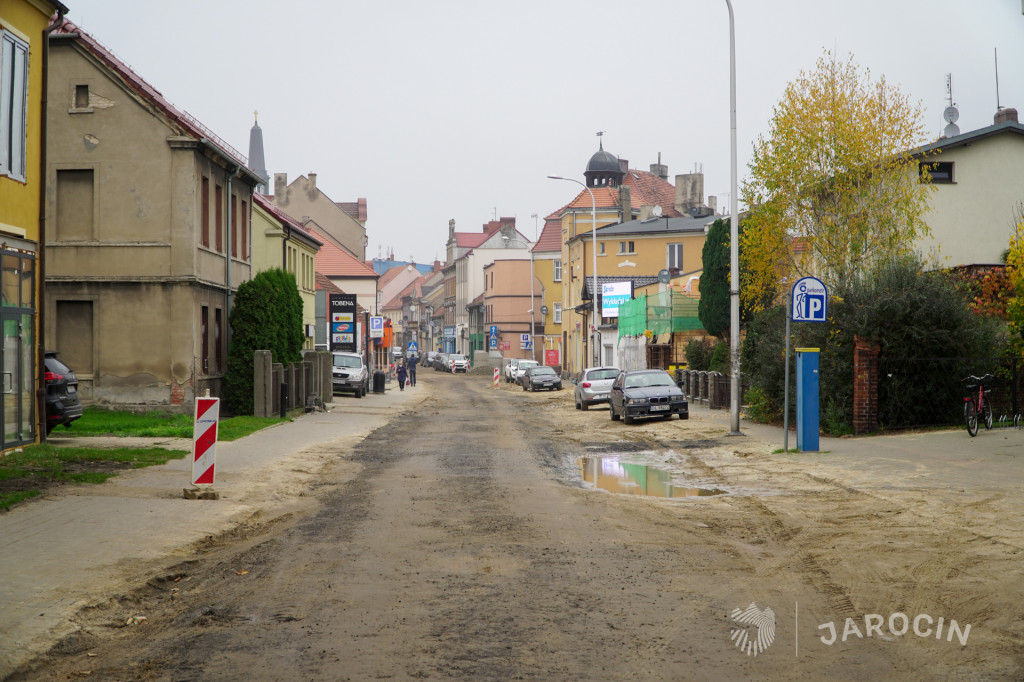 Rozkopane centrum Jarocina