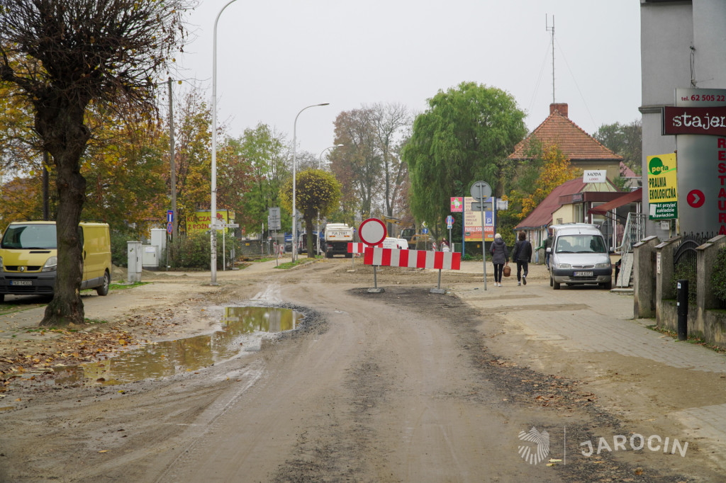 Rozkopane centrum Jarocina