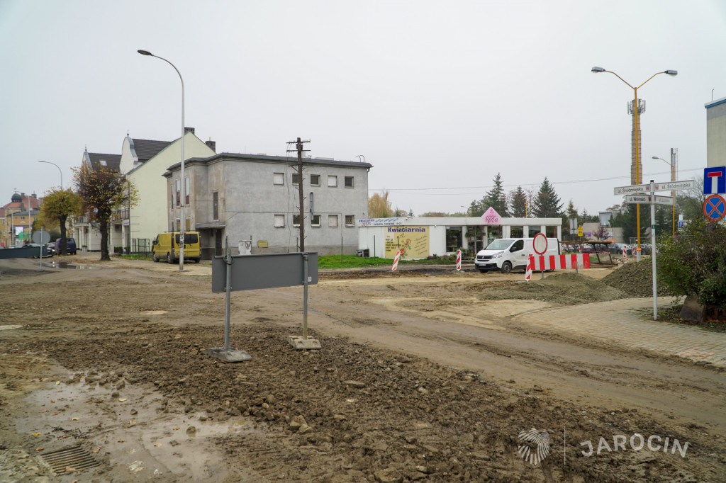 Rozkopane centrum Jarocina
