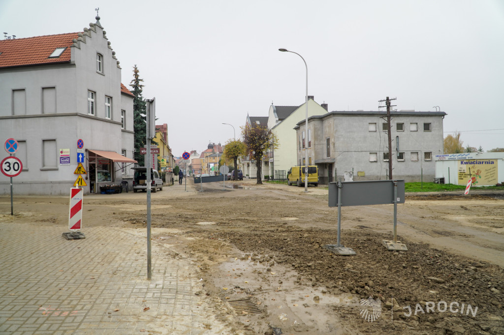 Rozkopane centrum Jarocina