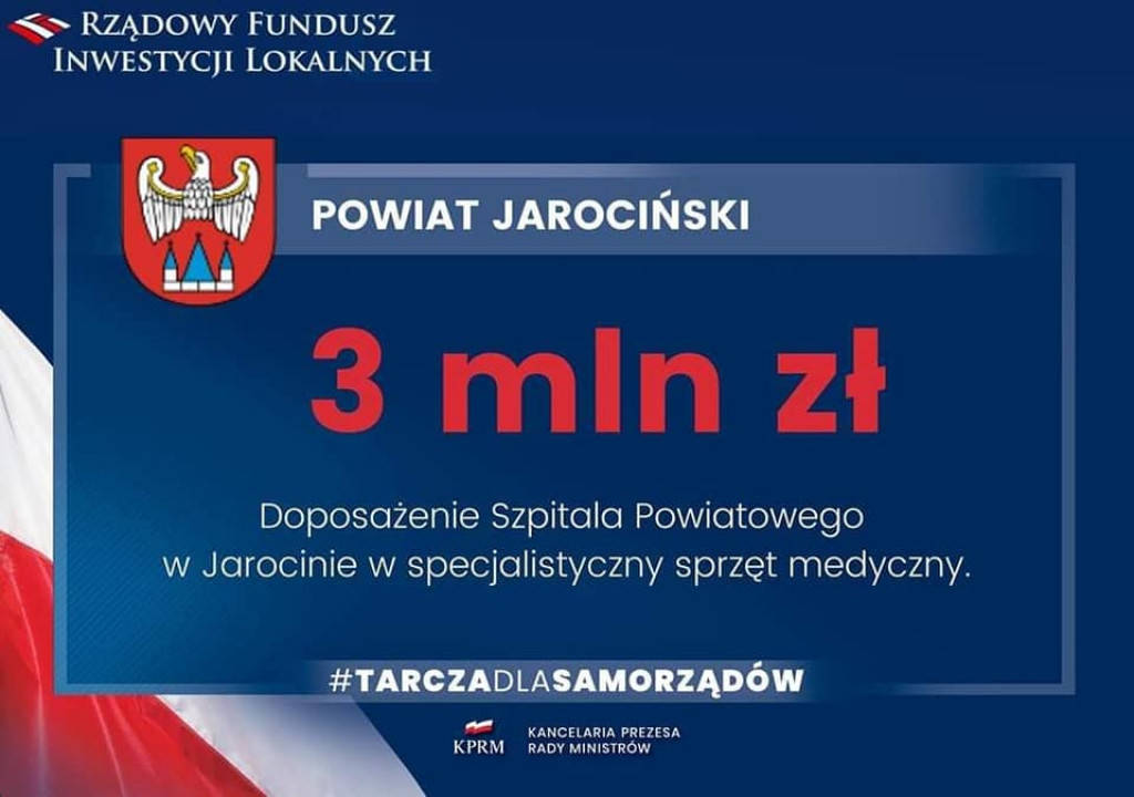 Miliony z budżetu państwa dla Szpitala Powiatowego w Jarocinie