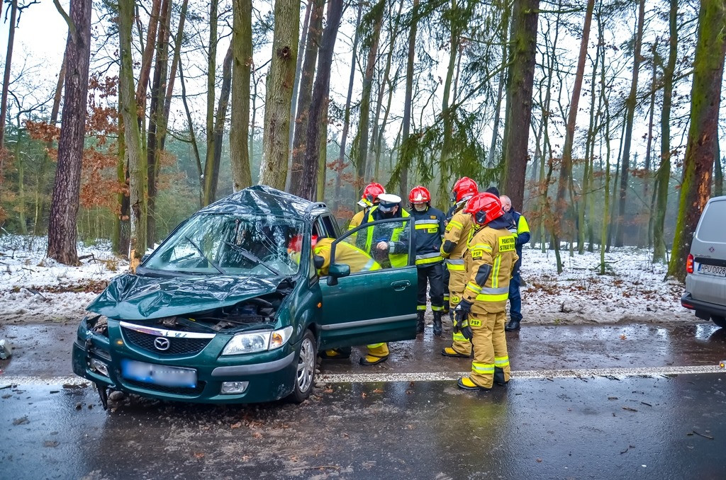 Wypadek na drodze Jarocin - Wola Książęca
