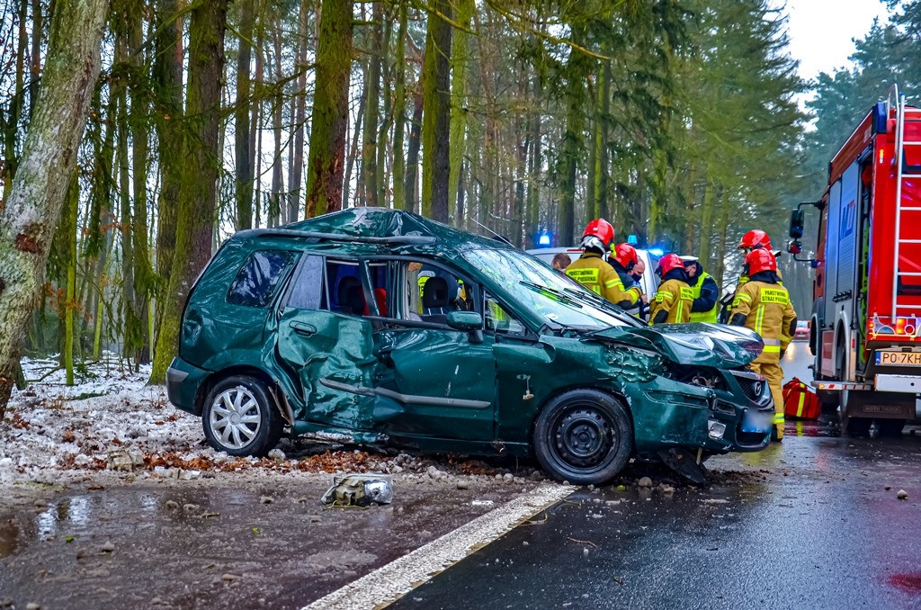 Wypadek na drodze Jarocin - Wola Książęca