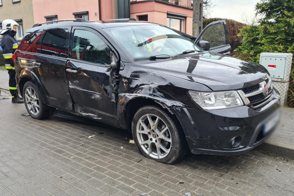 Wypadek na ul. Ługi w Jarocinie