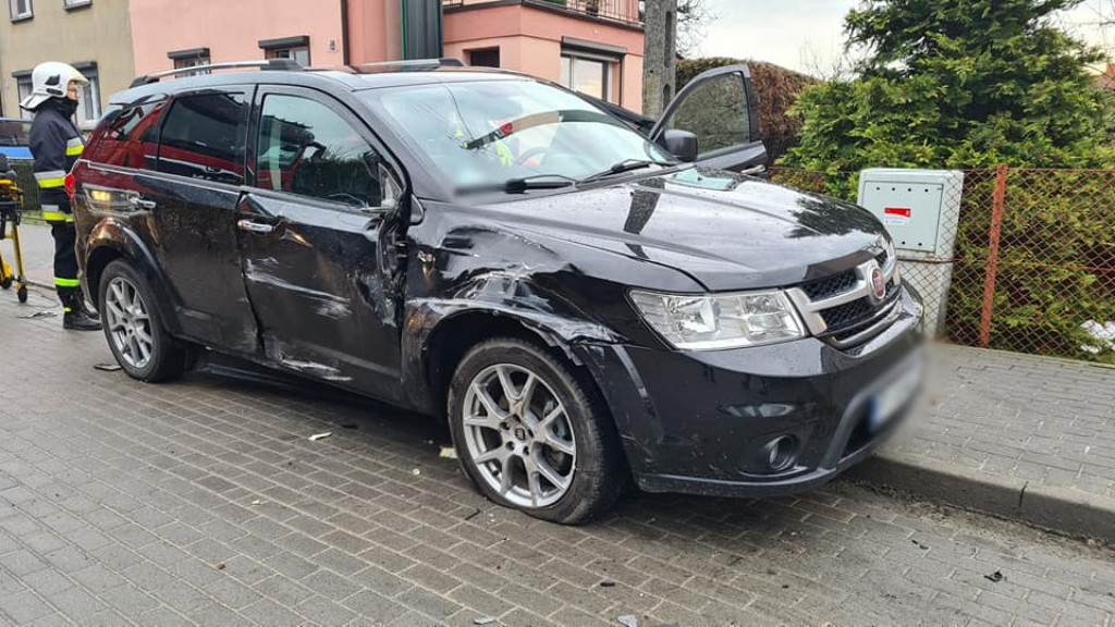 Wypadek na ul. Ługi w Jarocinie