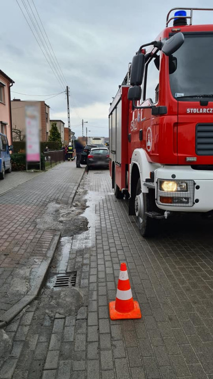 Wypadek na ul. Ługi w Jarocinie