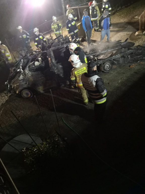 Pożar budynku gospodarczego w Mieszkowie