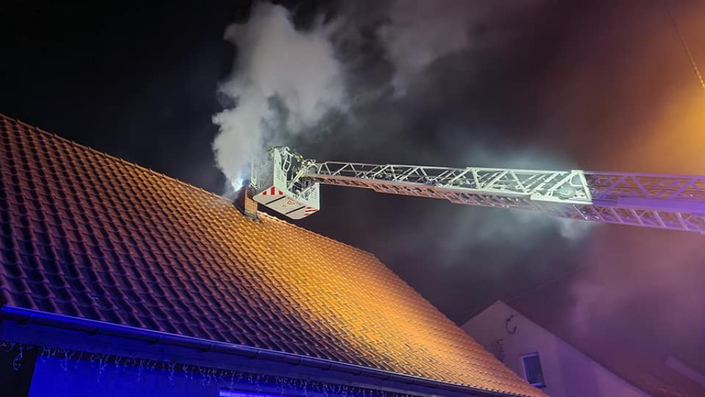 Nocny pożar w Jarocinie