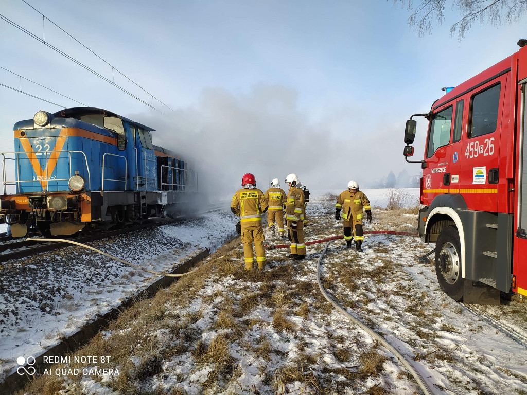 Pożar lokomotywy