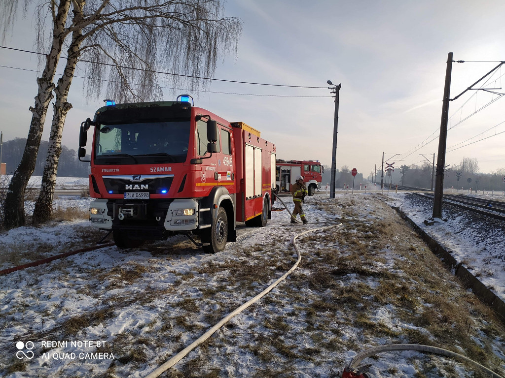 Pożar lokomotywy