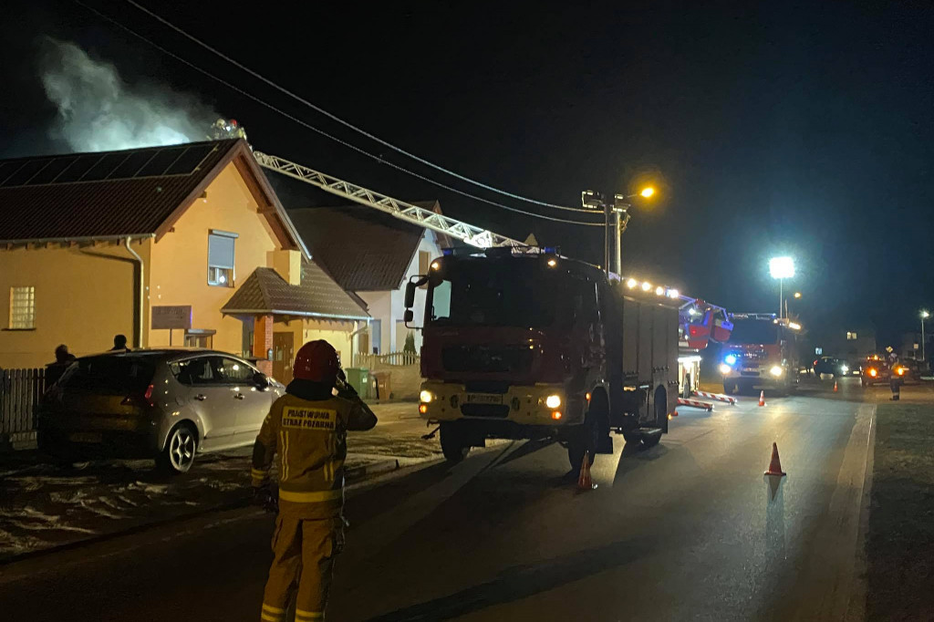 Pożar w kominie przy ul. Zagonowej w Jarocinie