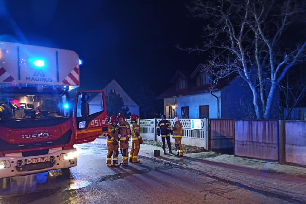 Pożar w domu w Jaraczewie