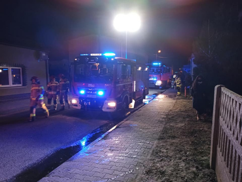 Pożar w domu w Jaraczewie