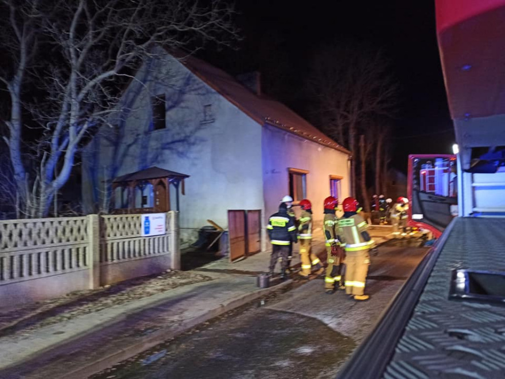Pożar w domu w Jaraczewie