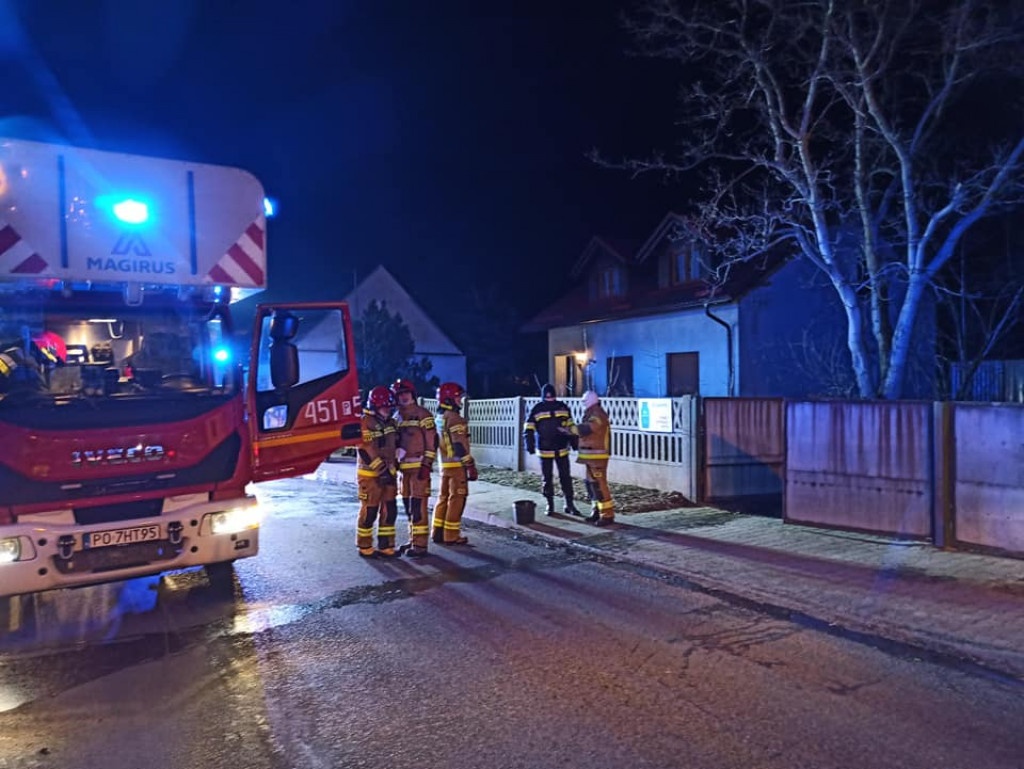 Pożar w domu w Jaraczewie