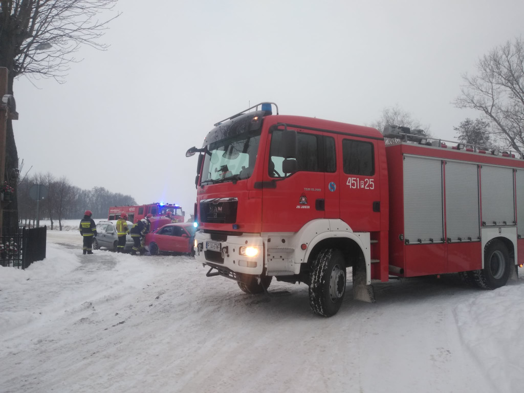 Pożar samochodu osobowego w Wilkowyi