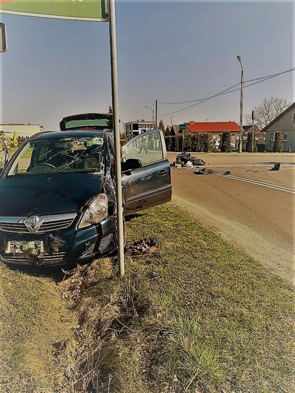 Wypadek na skrzyżowaniu w Żerkowie