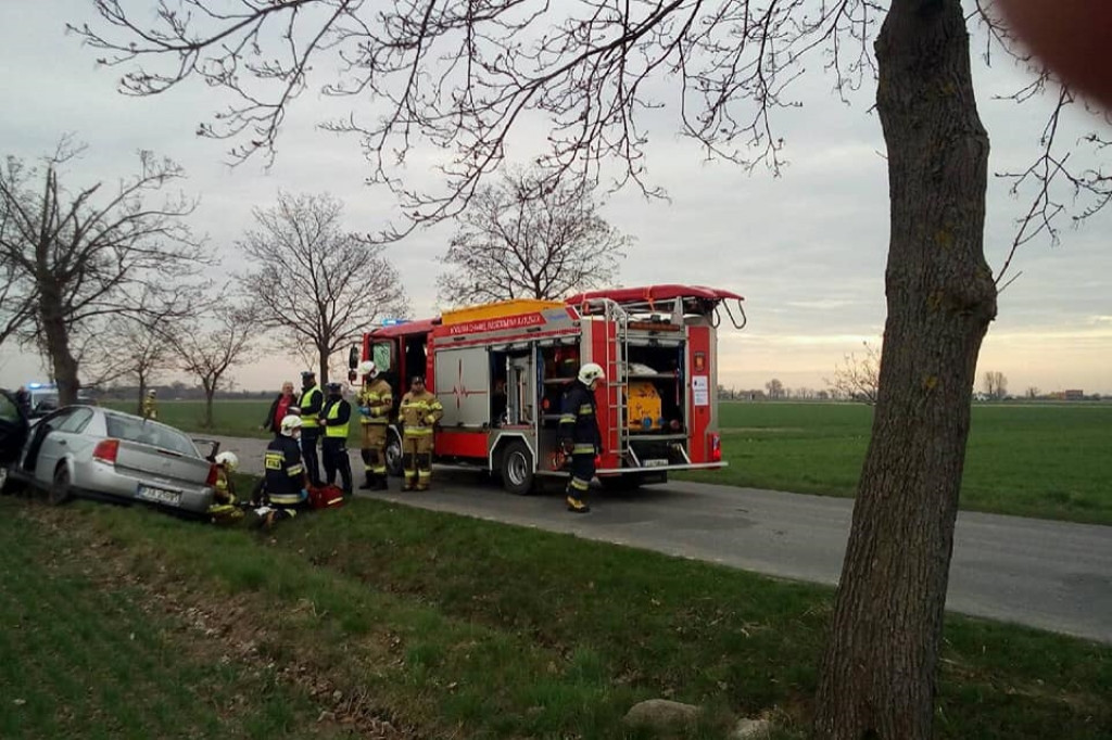 Wypadek na ul. Jarocińskiej w Noskowie