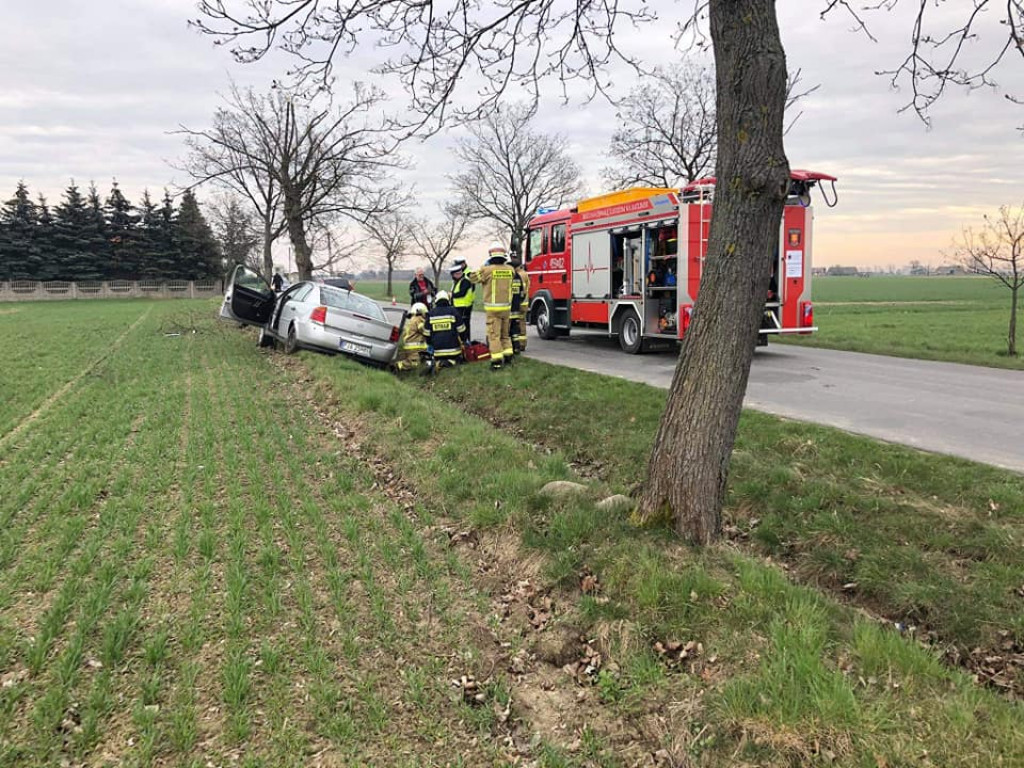Wypadek na ul. Jarocińskiej w Noskowie