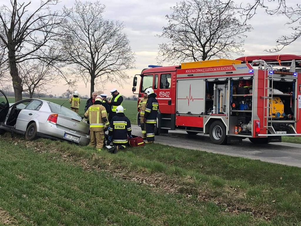 Wypadek na ul. Jarocińskiej w Noskowie