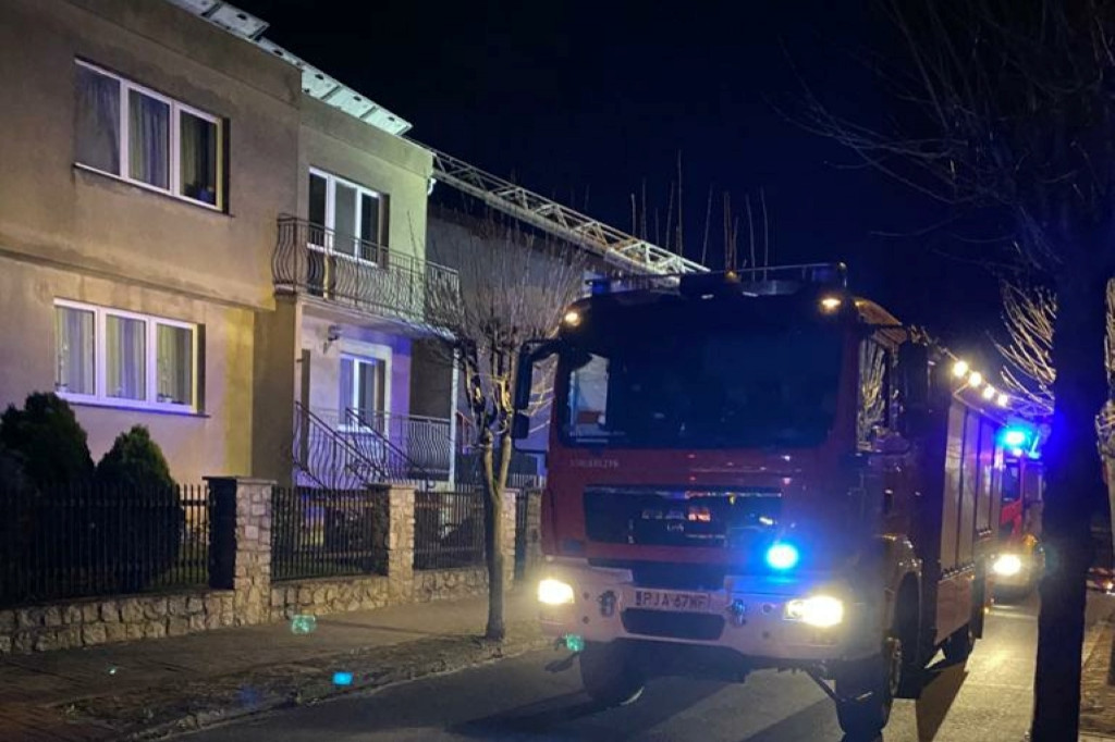 Pożar sadzy w jednym z kominów w Jaraczewie