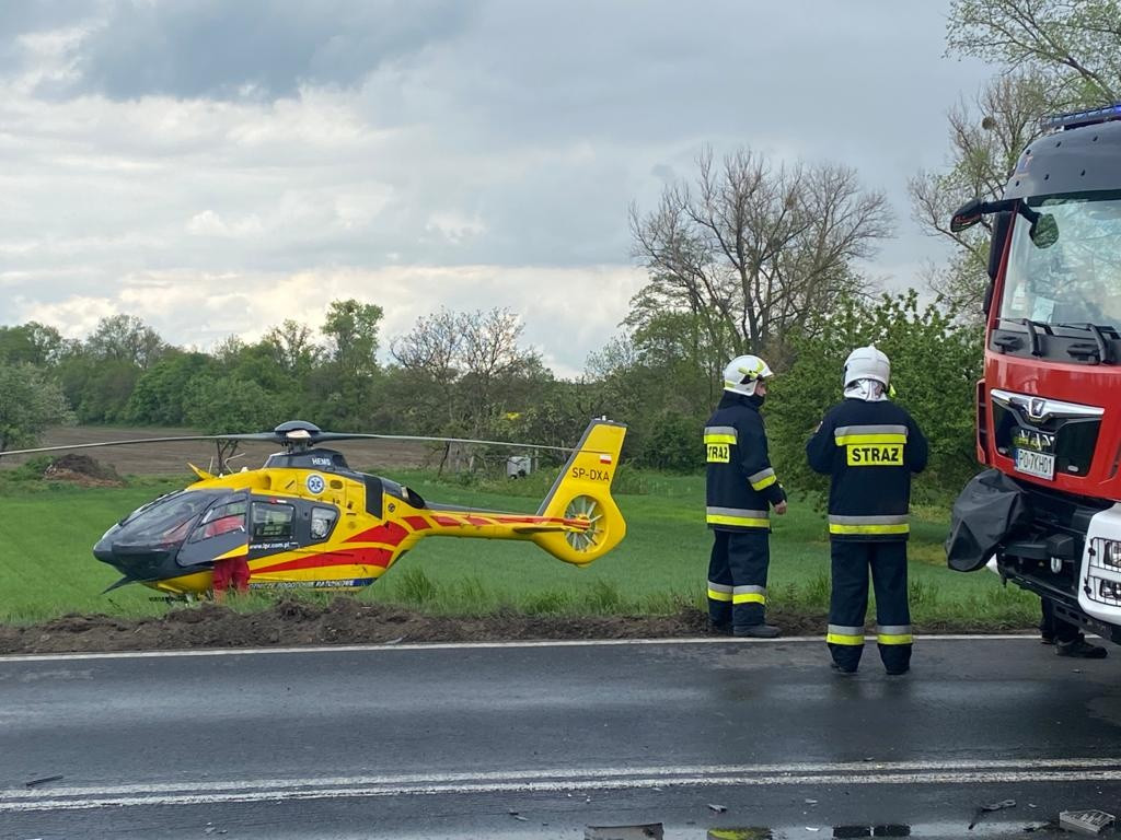 Wypadek na drodze krajowej nr 12 między Jarocinem i Jaraczewem